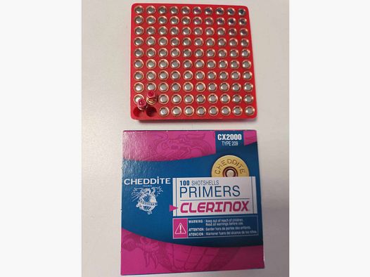 Zündhütchen CHEDDITE CX2000 Hochleistung Packung mit 100 St.