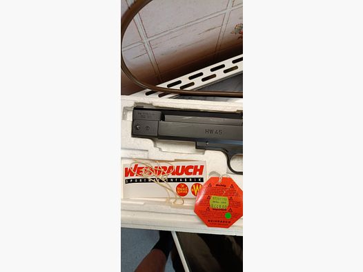 Pistola ad aria Weihrauch HW 45 Brünierung