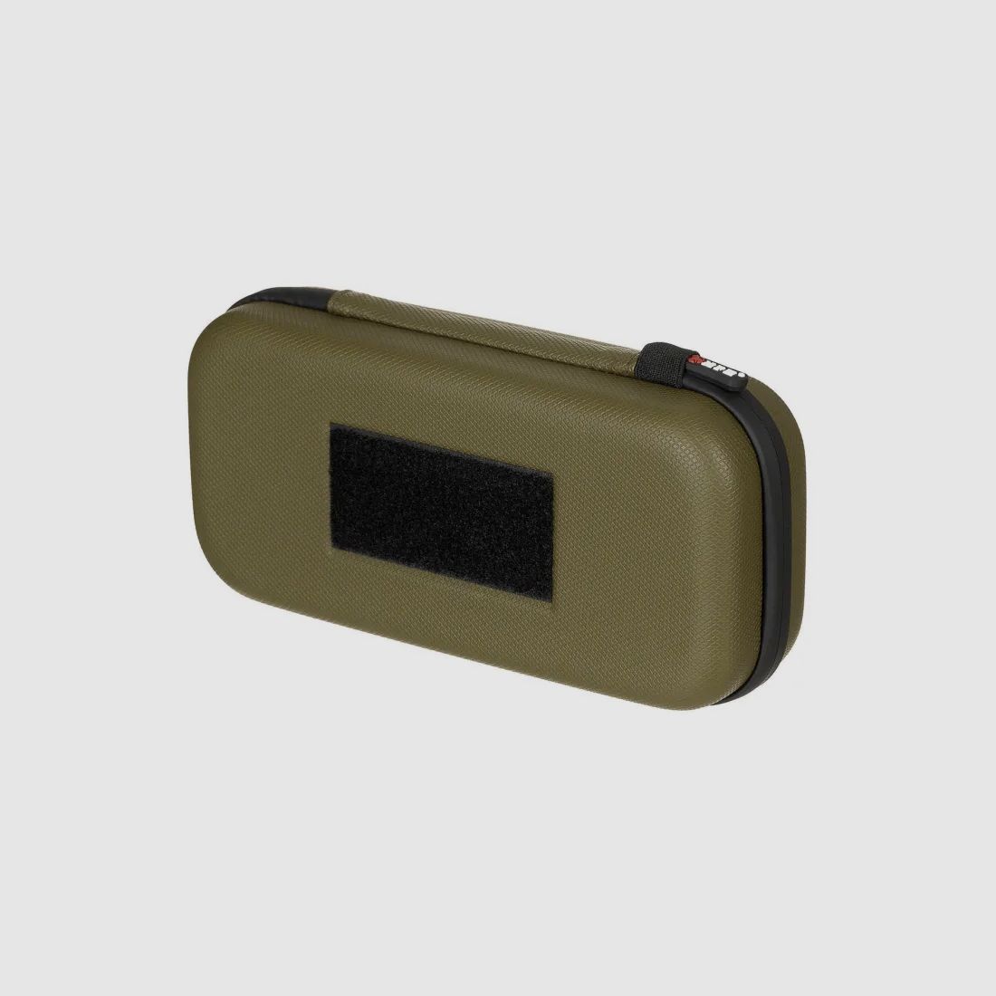 Bolsa de carcasa dura, grande, con lazos de velcro, oliva
