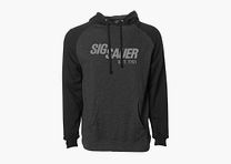 SIG SAUER Raglan Pullover mit Kaputze - Hoodie Grau/Schwarz