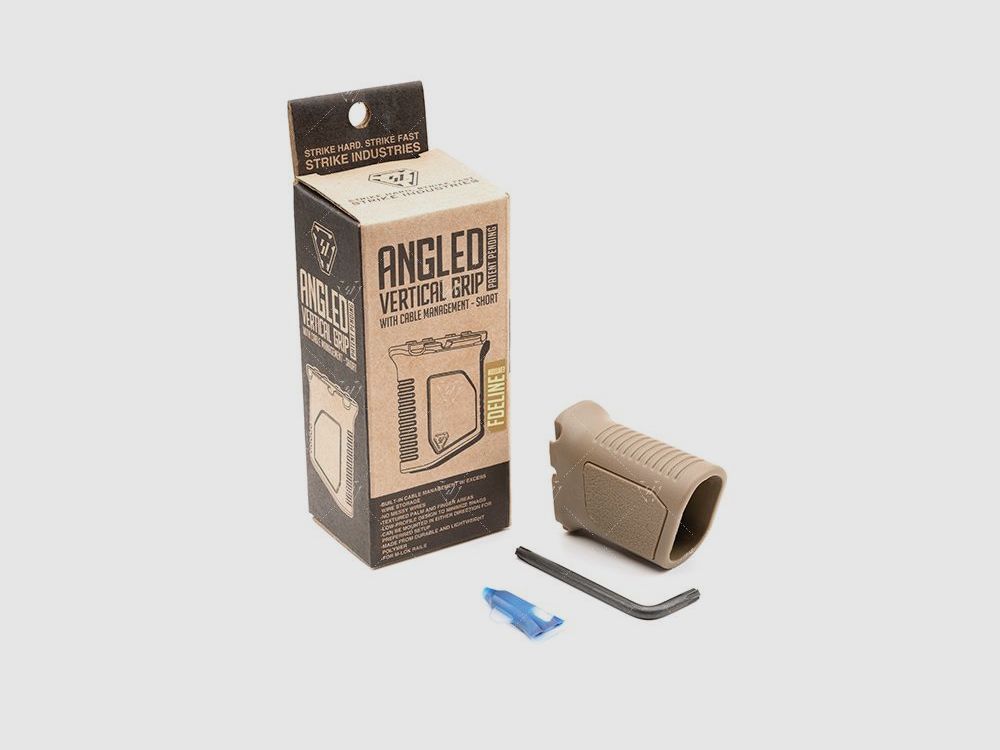 STRIKE INDUSTRIES Angeled M-LOK Grip with Cable Management Short FDE, Bild 2 von 3