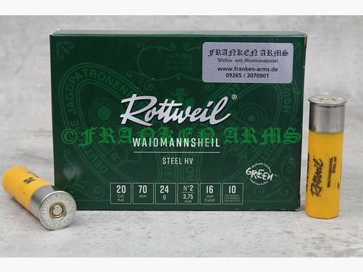 Rottweil Waidmannsheil Steel HV 20/70 3,75mm 10Stück Staffelpreise