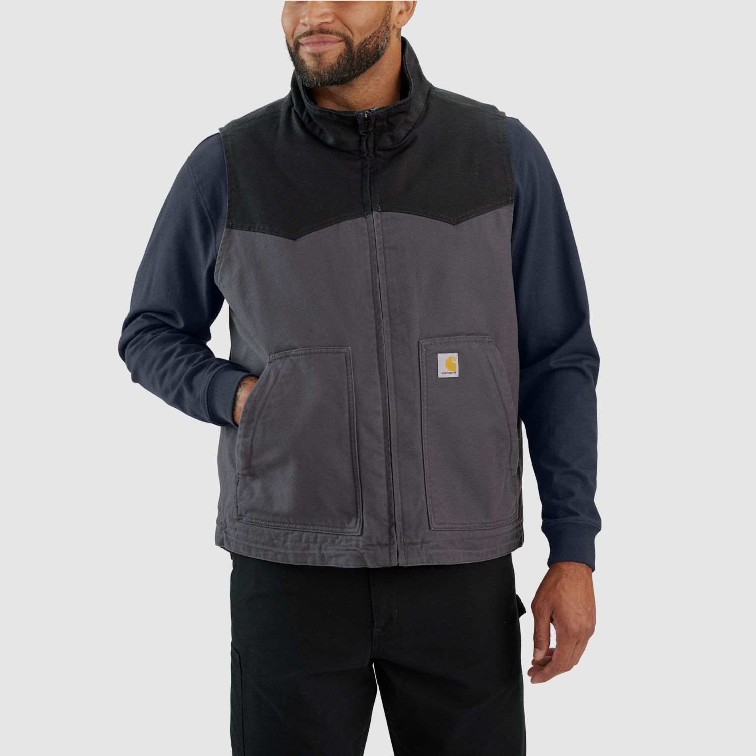 Chaleco Carhartt Montana Duck, Hombre, Shadow/Black, S