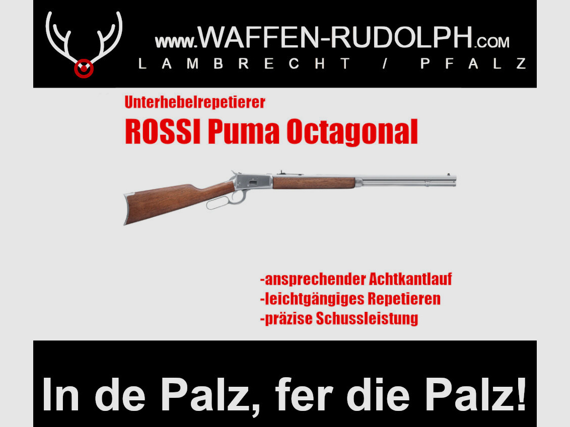 Rossi Unterhebelrepetierer Puma Octagonal