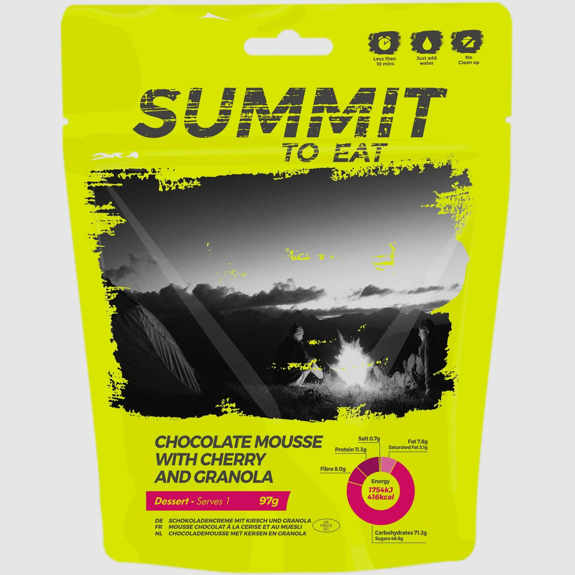 Summit To Eat Schokoladenmousse mit Granola und Kirschen