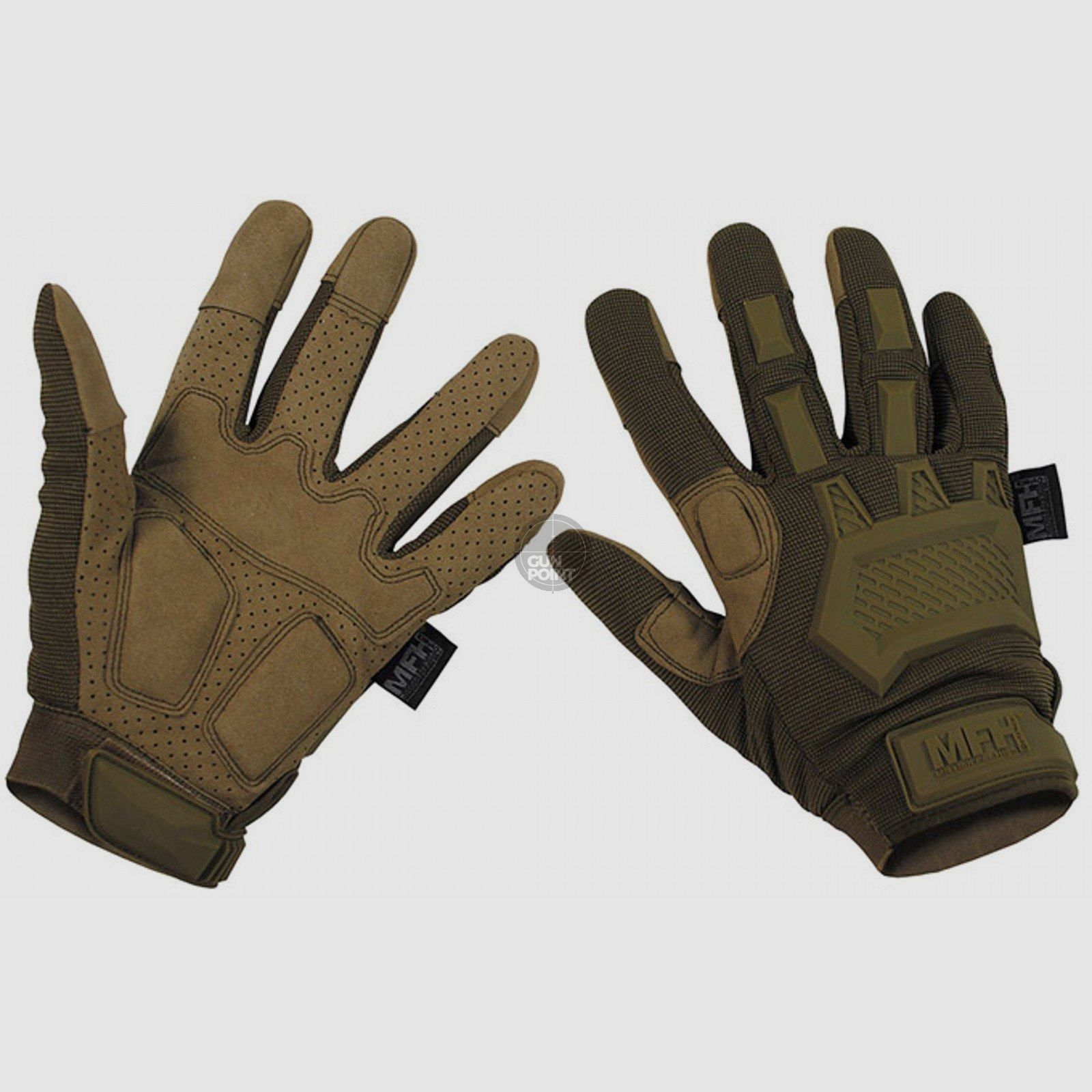 Tactische handschoenen, "Action", coyote tan - Maat: XXL