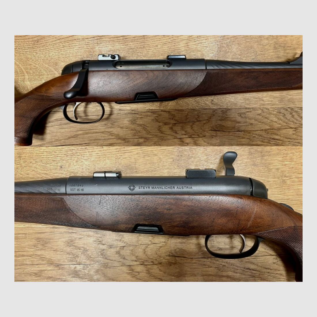 Steyr Mannlicher mit Schwenkmontage CL II Stutzen CL 2 Ganzschaft
