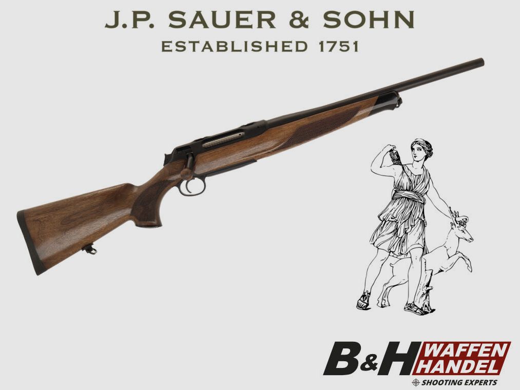 Sauer & Sohn	 S404 Artemis Damenbüchse | Lauflänge 47cm | Schalldämpfergewinde | Repetierer Jagd (vgl. 505)