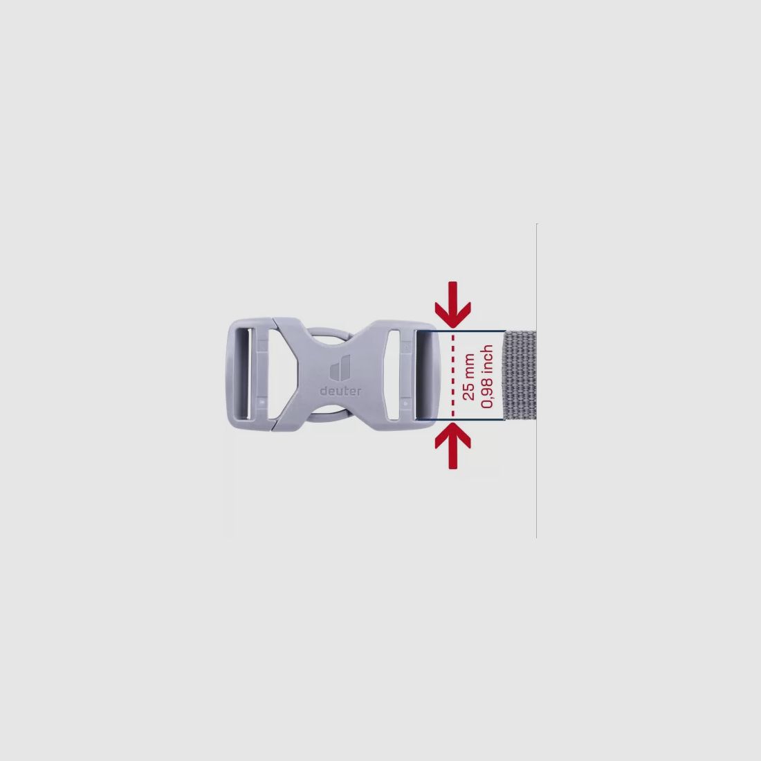 Deuter Buckle 25 - UR/SCH Gris, imagen 8 de 11