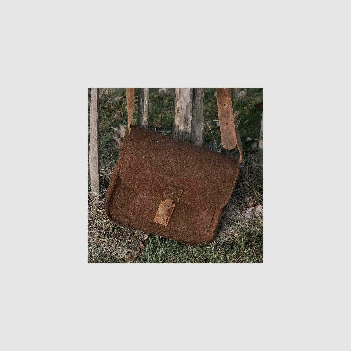 WALDKAUZ sac en feutre marron, format paysage,, image 9 sur 9