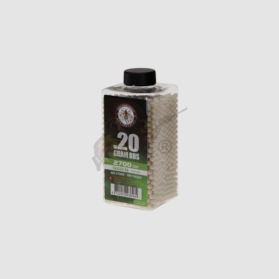 G&G Tracer Airsoft BB 2700rds 0,20g (2.700 Stück) - Leuchtspur Grün
