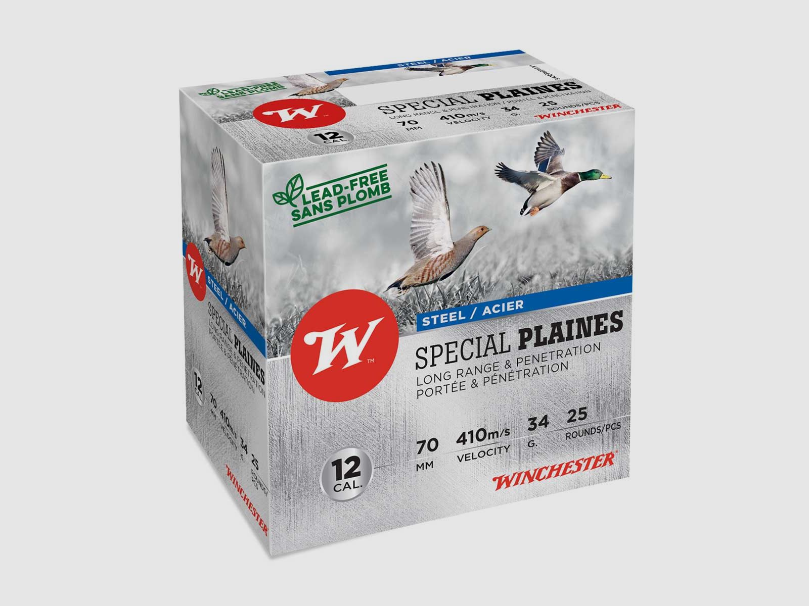 Winchester 12/70 Acier Special Plaines 3,3mm - 34g