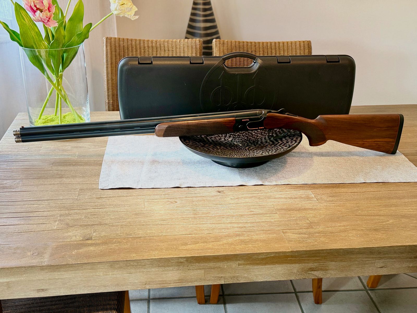 Beretta 690 Sporting schwarz, 71cm 12/76 Bockflinte