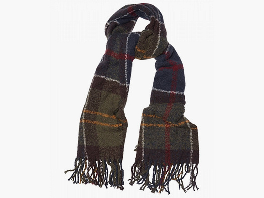 Barbour Tartan Boucle Scarf Classic Tartan Grey / Juniper Tartan