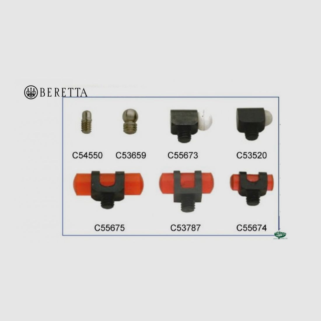 BERETTA Kit de Mirillas para Caza 2,6 E00192
