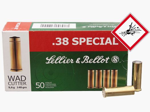 Sellier & Bellot nabój rewolwerowy .38 Spec. WC 148grs