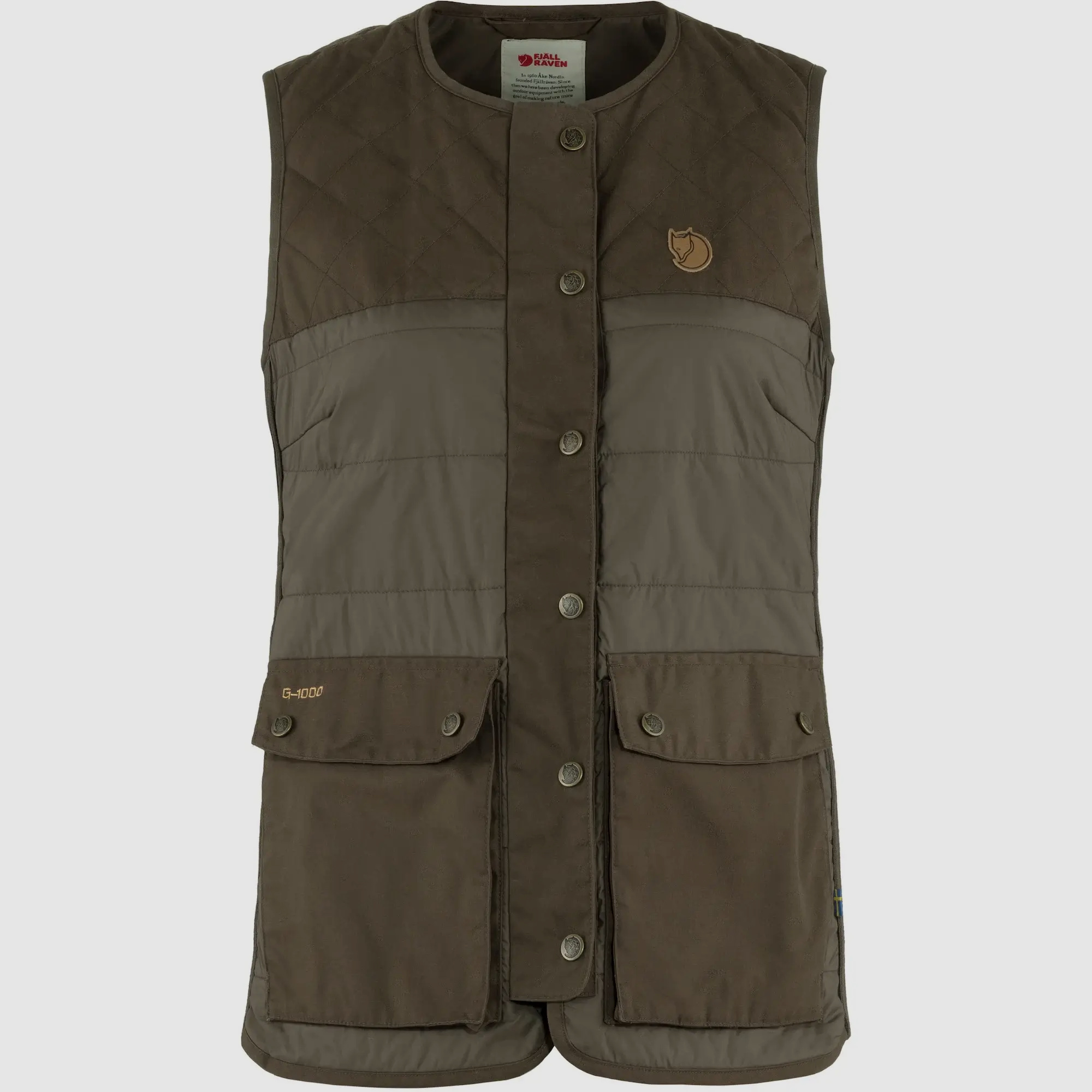 Fjällräven Dames Vest Forest Wool Gevoerd