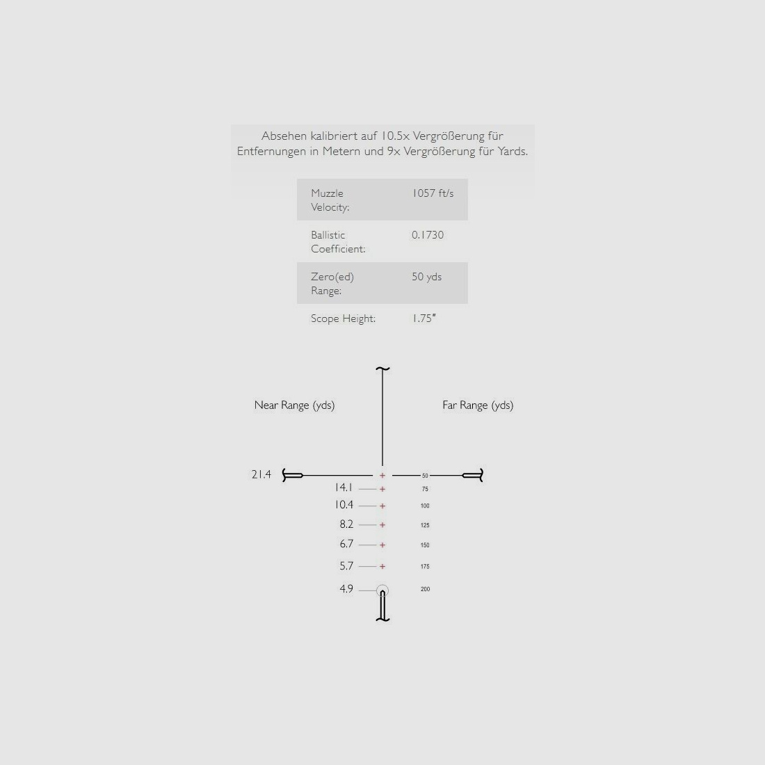 HAWKE Vantage IR 4-12x50 Rimfire .22 (Subsonic) Absehen, Mittelrohr 25,4mm / 1", 14251
