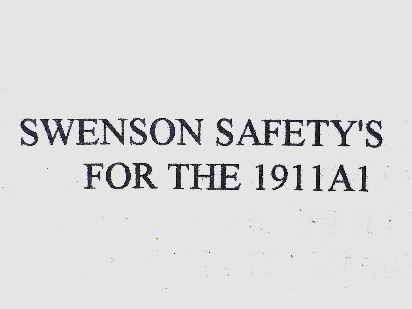 SWENSON Sicherheit groß 1911, Bild 2 von 3