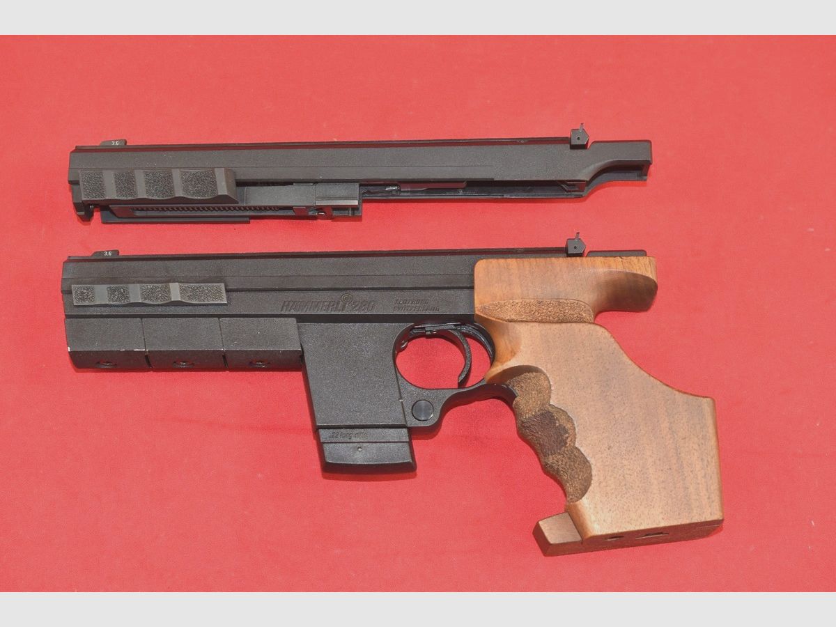 #8245 HAMMERLI 280 pistola cal. .22lr + adattatore cal. .32S&W, immagine 1 di 26