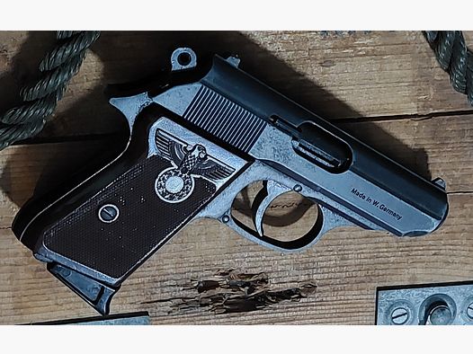 Selten ⚠️ Perfecta "EL ALAMEIN" Schreckschuss Pistole 8 mm (PTB 196/2) Walther PP PPK Zoraki röhm