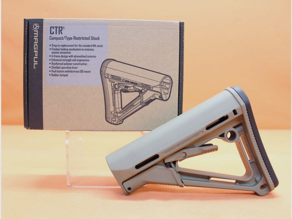 Magpul AR-15: Buttstock Magpul CTR (MAG310-FDE) MILSPEC Carbine Stock Polymer Flat Dark Earth/ Schubschaft