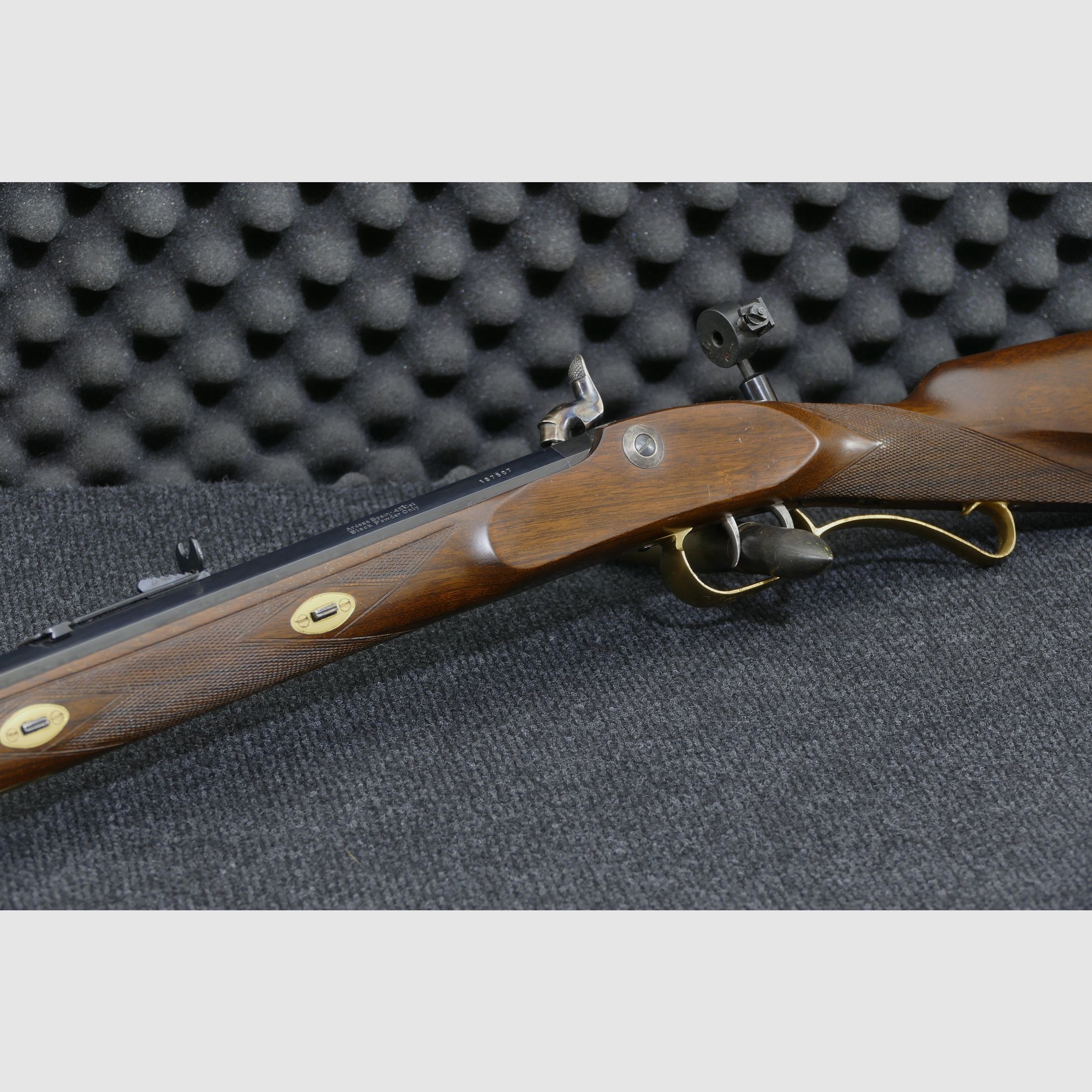 Volrderladergewehr Ardesa Hawken Match Rifle Creedmore - R-3081-C - , .45BlackPowder con diopter, molto curato (12)