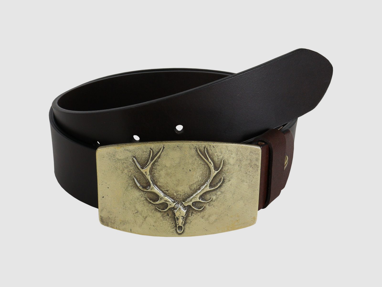 HOUSE OF HUNTING Jagdgürtel "Geweih" aus Büffelleder