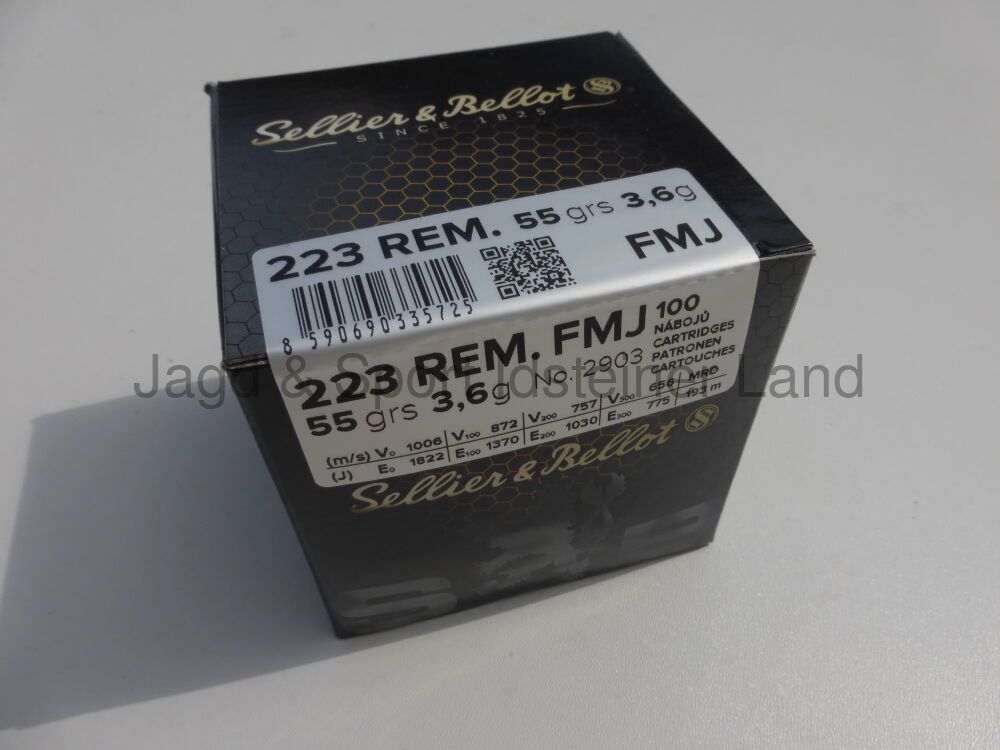 Sellier & Bellot FMJ, 55grs