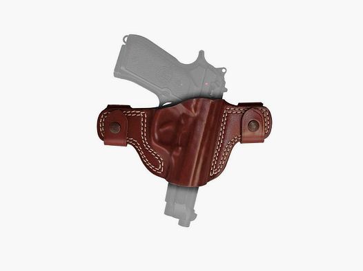 Double Snap Schnellziehholster Beretta 8000,CZ 75 SP01,Ruger 89/P85,Sig Sauer P220/P225/P226/228,S&W M&amp;P,Taurus PT24/7 Old./PT809 Braun Rechtshänder