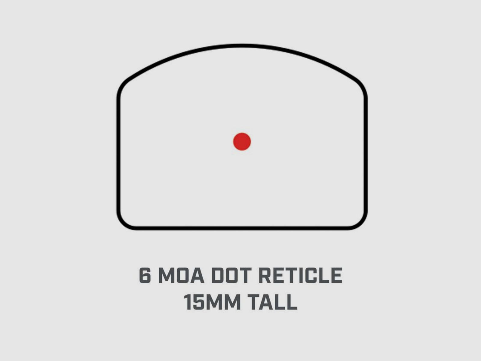 Bushnell RXC-200 1x21mm 6 MOA Dot Reticle 15mm TALL