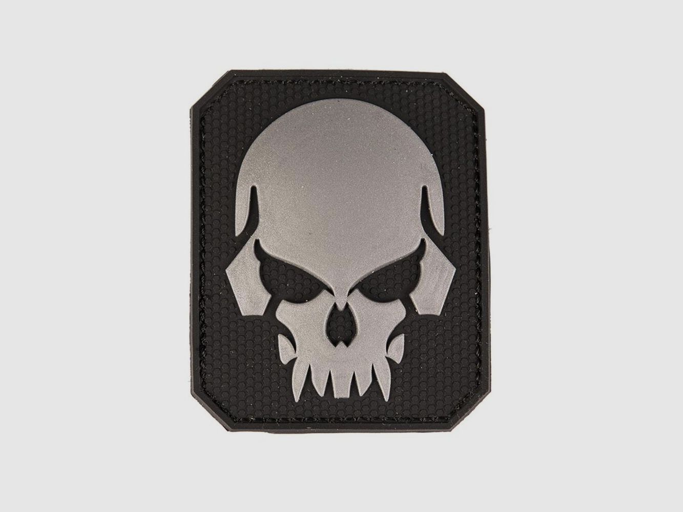 3D Skull PVC Patch schwarz