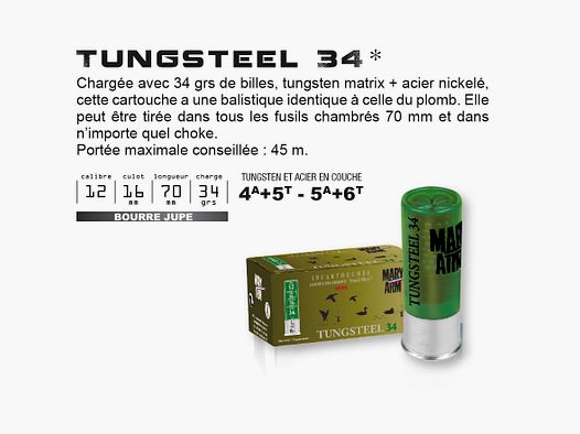 Mary Arm 34gr 4+5 cal.12 Tungsteel