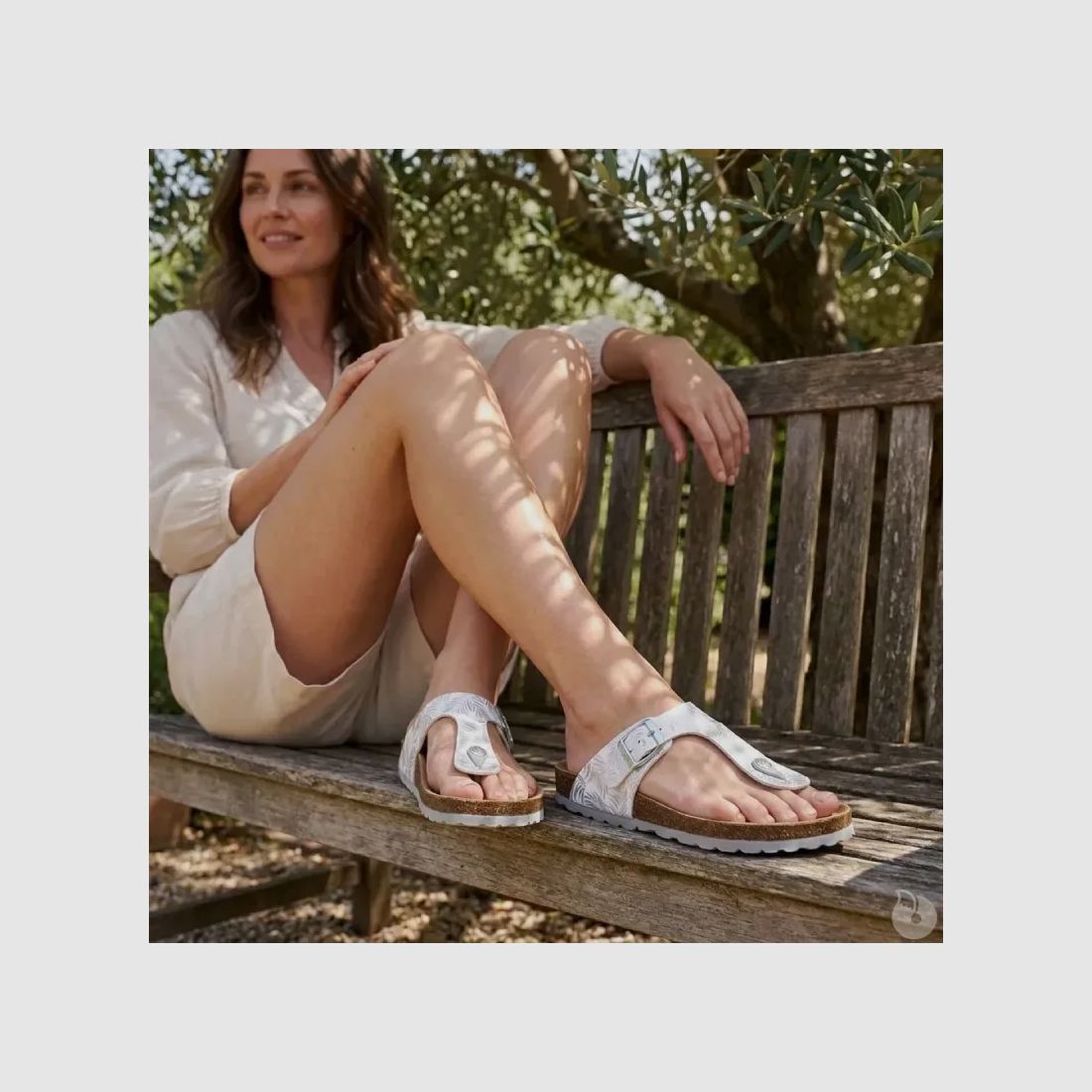 Palmiers Byal Witte en Zilveren Leren Sandalen - Dames - Ayoka, afbeelding 3 van 12