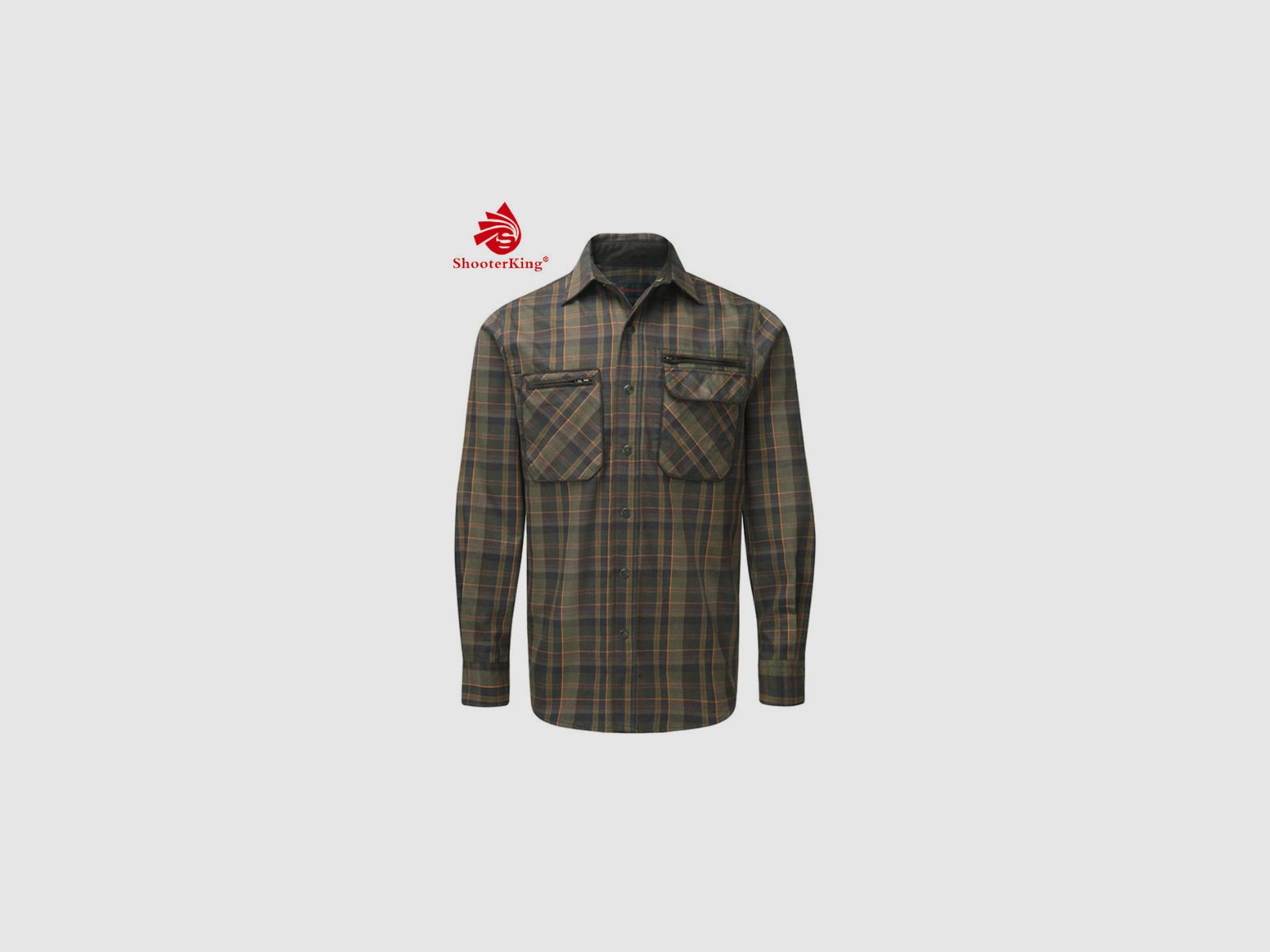 SHOOTERKING Greenland Shirt Langarm Hemd Grün