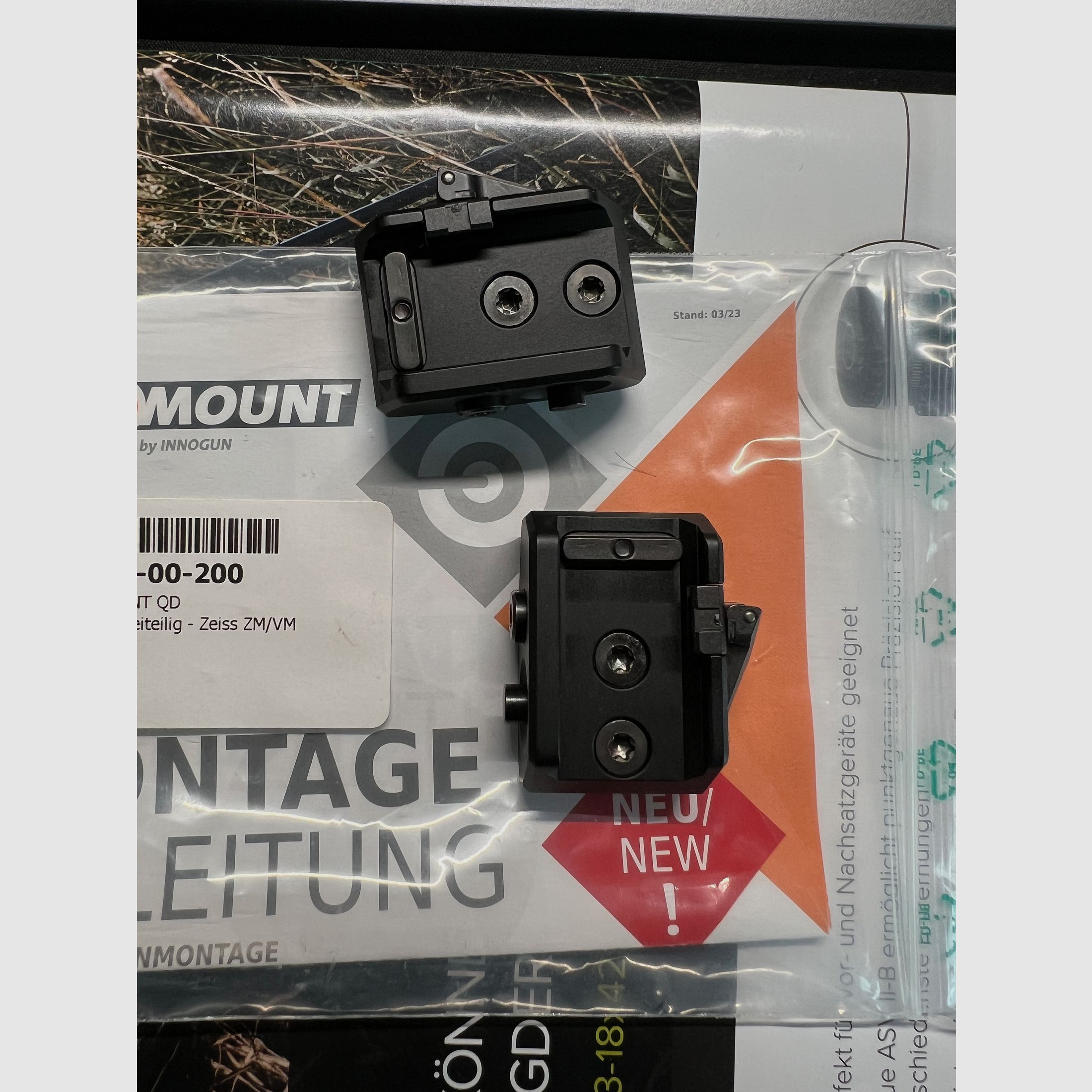INNOMOUNT QD for Weaver/Picatinny - two-part - Zeiss ZM/VM
