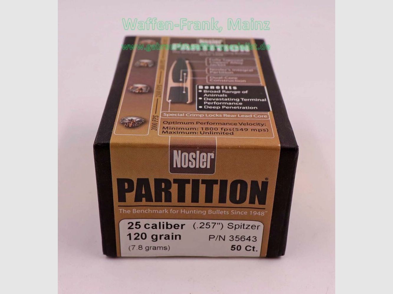 Nosler rifle bullets .25 (.257)