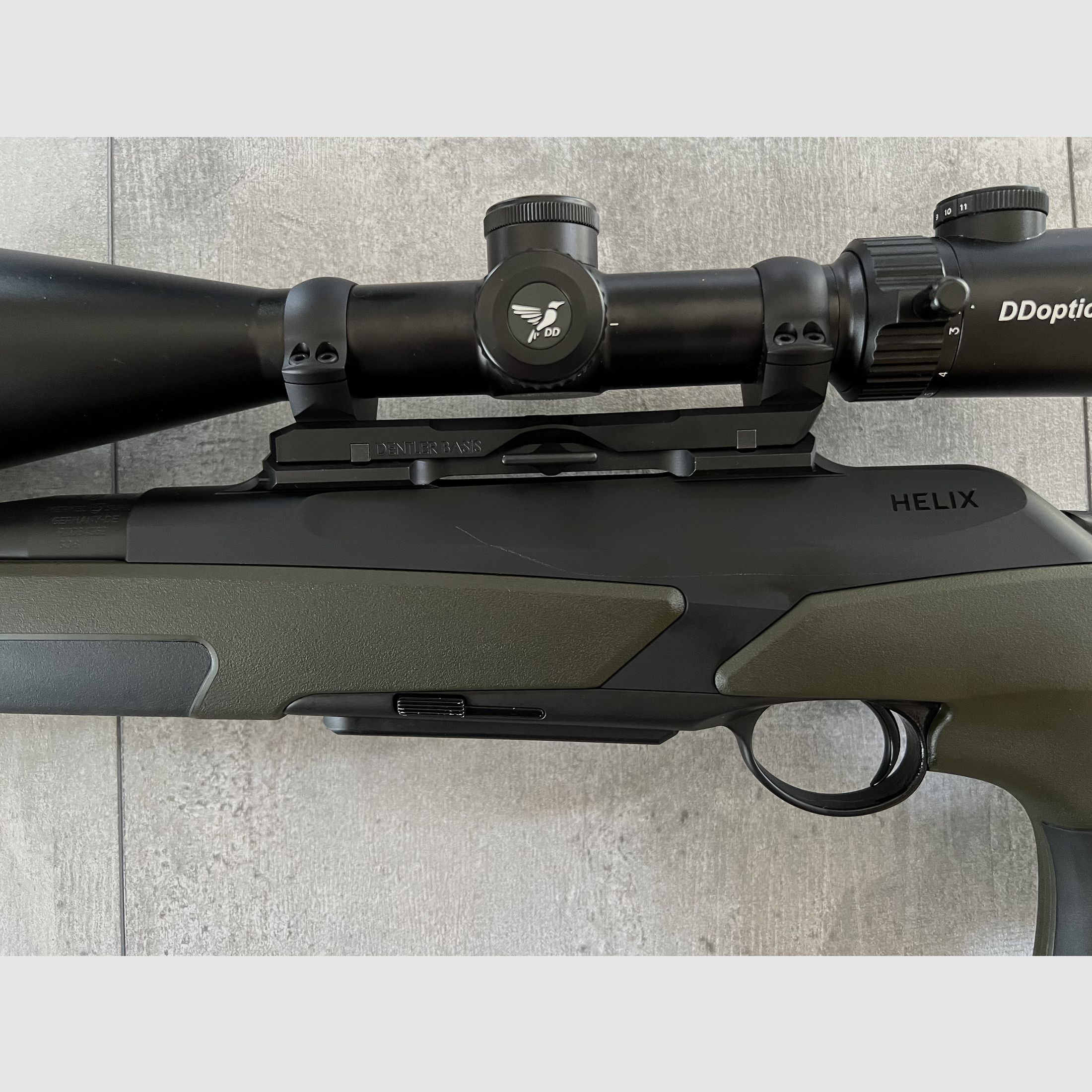 Merkel Helix Speedster, DDoptics NFX V6 2,5-15x56, Burris Thermal Clip-On V2