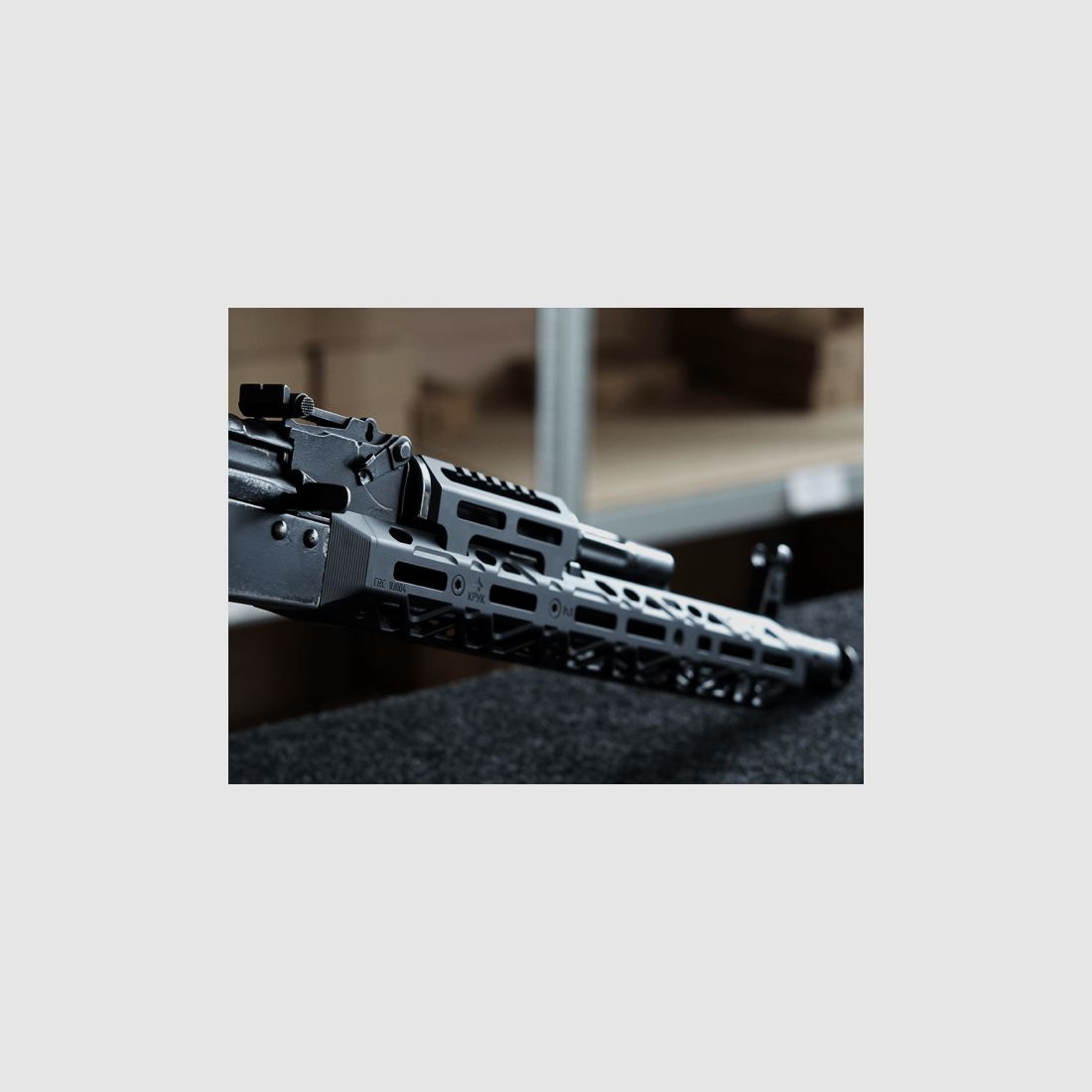 KPYK Langer AK M-LOK Handschutz mit kurzem Gasrohrcover CRC 1U004A Black Schwarz