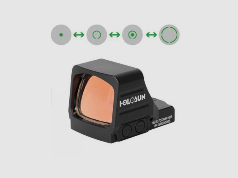 Holosun Rotpunkt Modell HE507COMP-GR grüner Mehrfachfaden, Bild 1 von 3