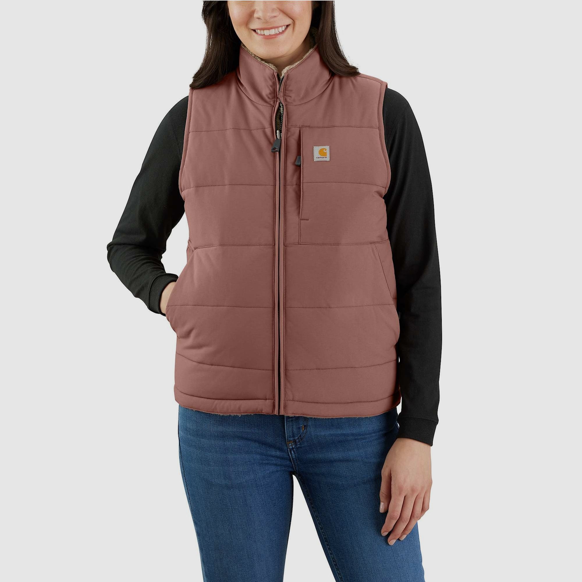 Chaleco reversible Carhartt Midweight Utility Mujer Nutmeg XL