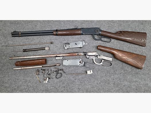 Konvolut für Bastler Daisy Mod 1894 mit 4,5mm BB Lever Action Federdruck Luftgewehr Unterhebelspanner
