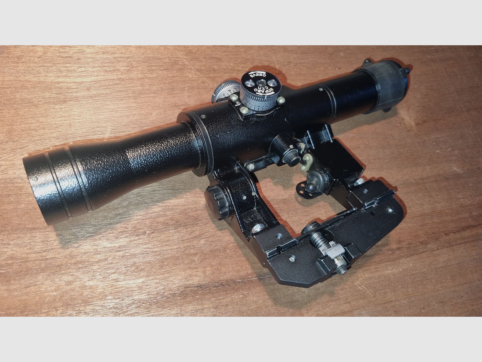 Belarussisches Zielfernfohr BelOMO POSP 4x24V (PSO-1) Mit LCT Mount Extender für Airsoft AK Kalaschnikow / Dragunow / Vintorez +++