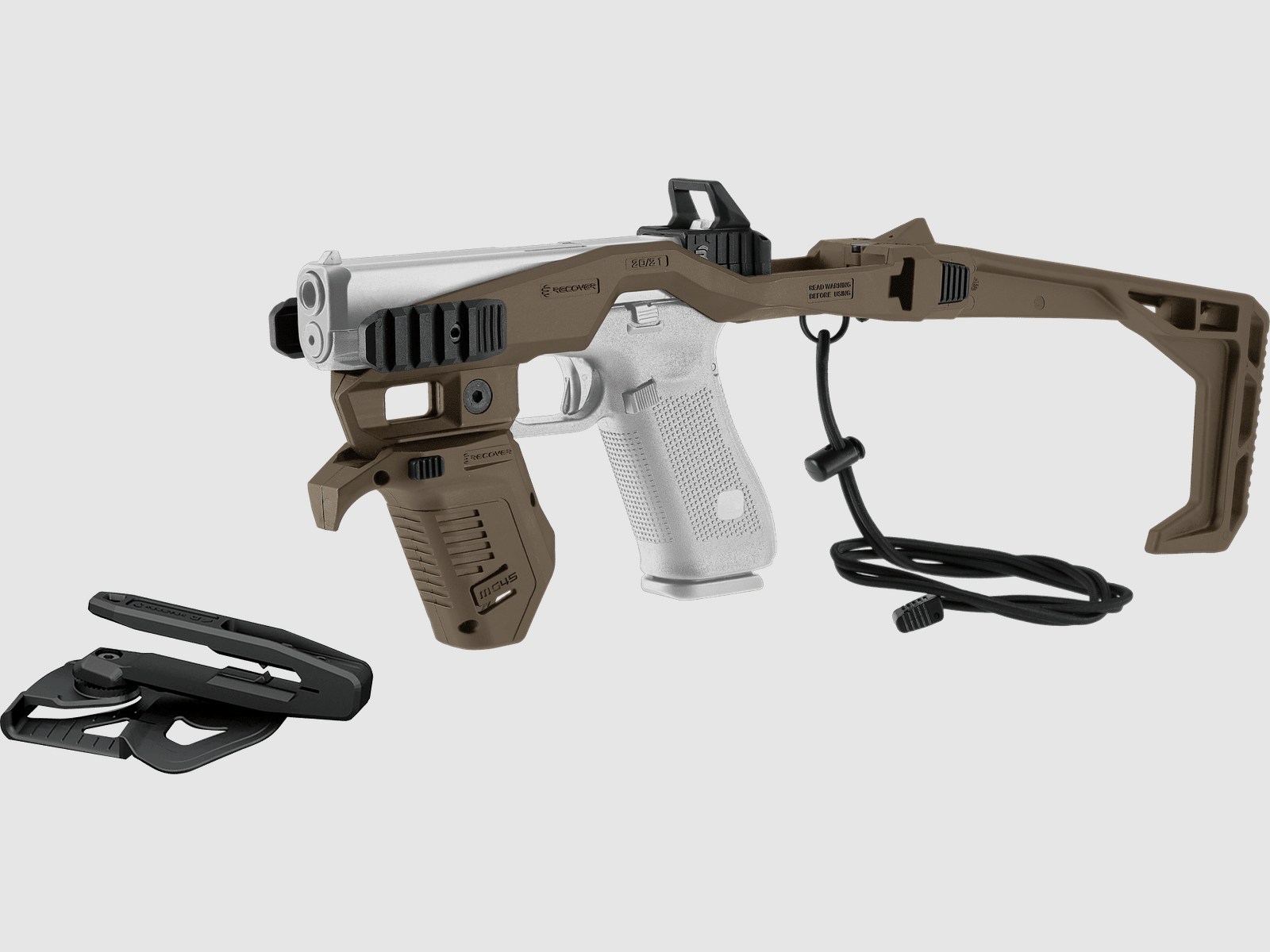 Recover 20/21 Stabilizer Komplettkit für GLOCK, inkl. Holster
