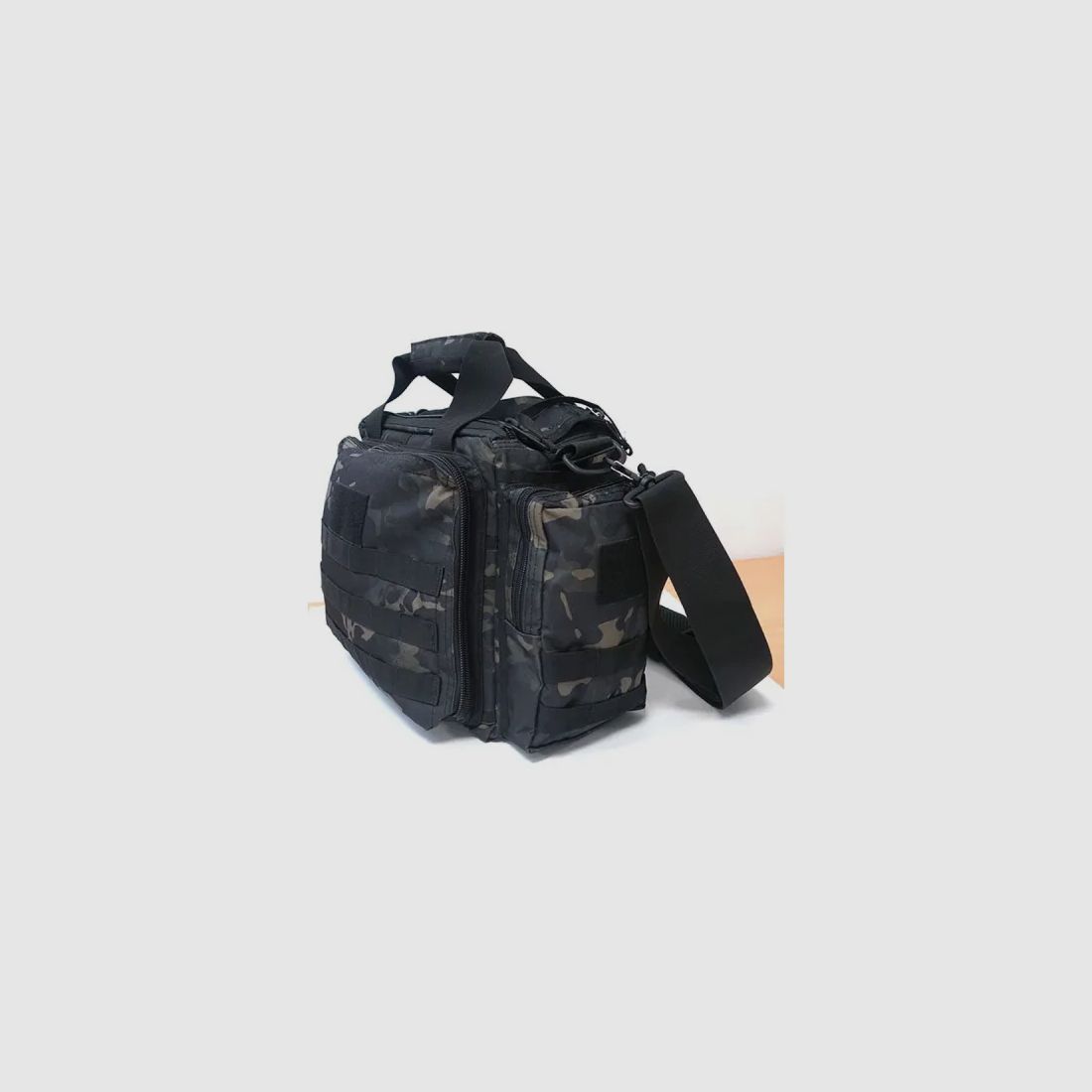 Sacoche Militaire Black Camo - Polyester 600D Résistant, image 4 sur 5