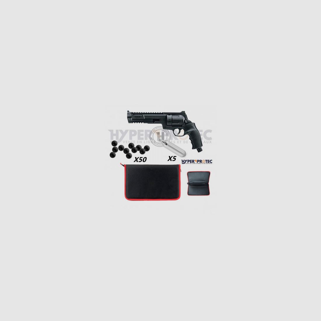 Pack Home Defense T4E HDR 68 - Revolver Gummigeschosse Stahl, Bild 1 von 6