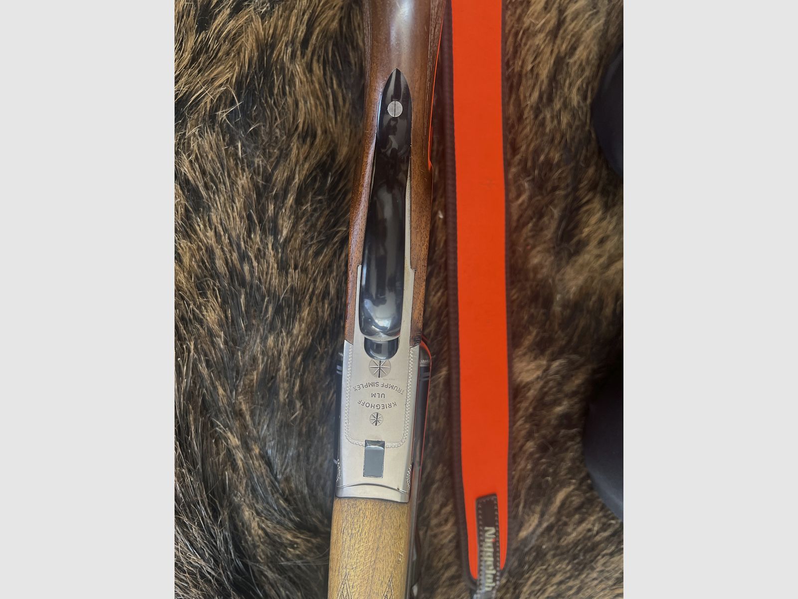 Drilling Krieghoff Trumpf Simplex mit Zielfernrohr und Tragegürtel 