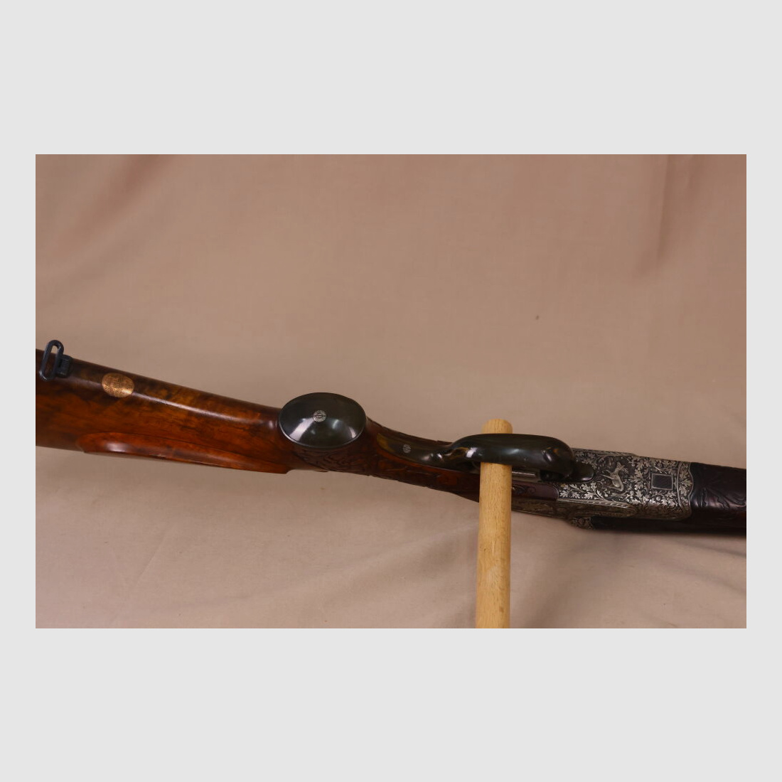 Dieci FFM fucile doppio // Ottima incisione e legno di noce !! // Eiettore!