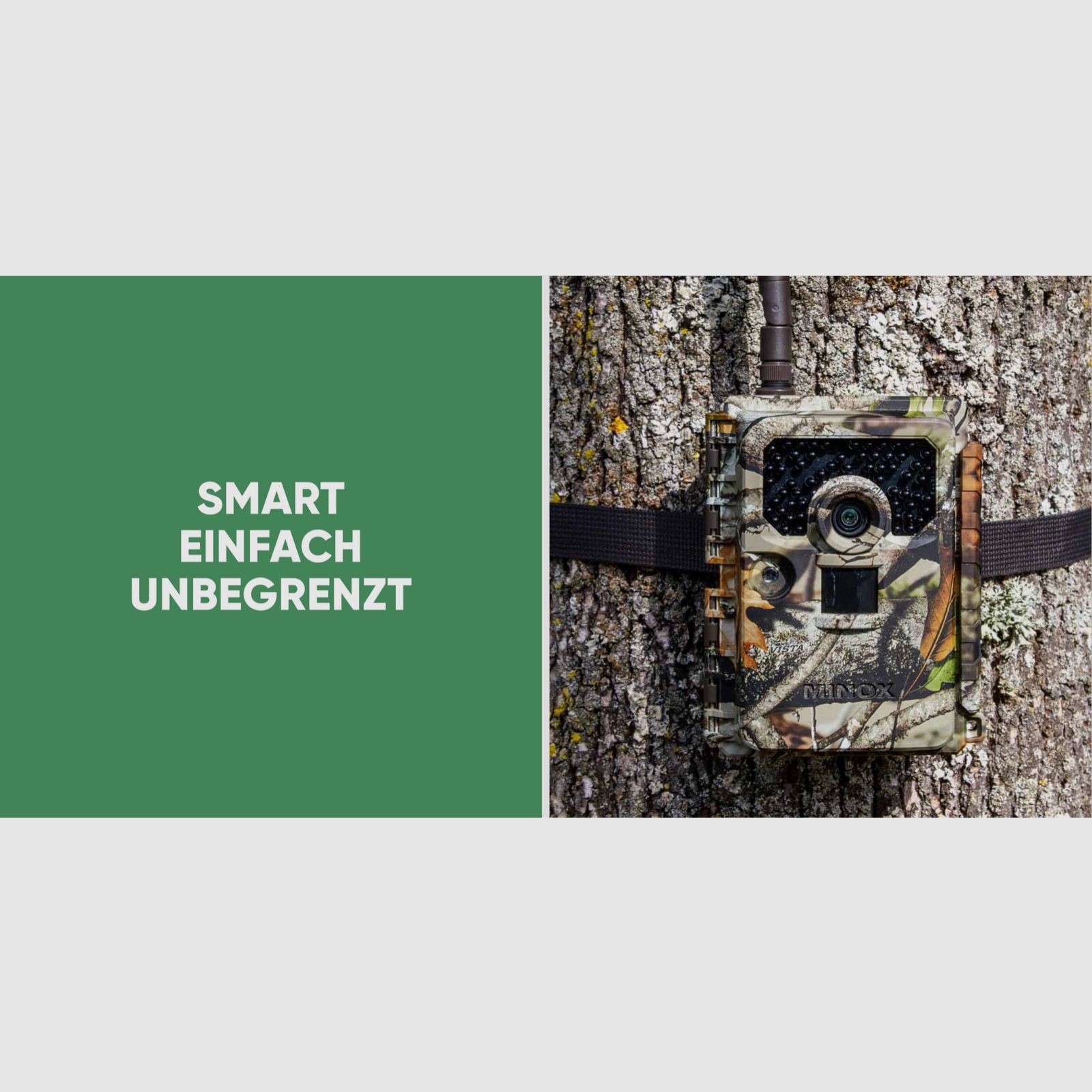 Minox 80406283 DTC 1200 4G Wildkamera Beobachtungskamera Fotofalle