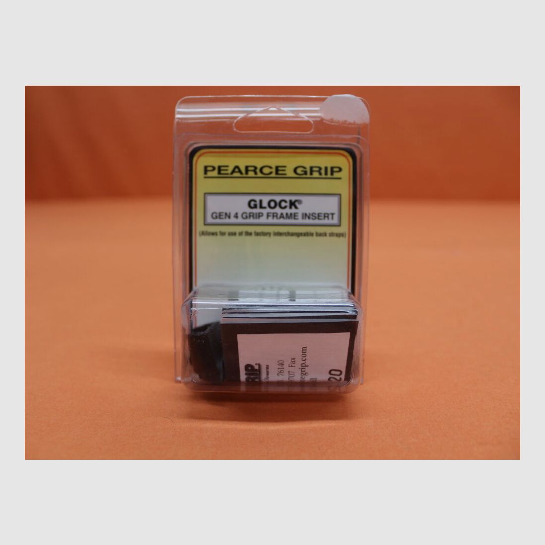 Pearce Grip Glock (Gen.4): Grip Insert (PG-G4MF) Klein Frame Pearce Grip Polymeer Zwart